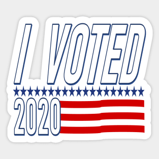 I Voted 2020 Sticker